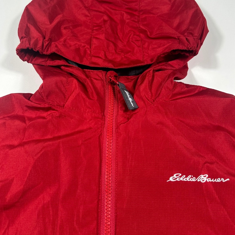 Eddie Bauer 3-in-1 Jacket Kids XS 5/6 Hooded Colorblock Red Grey E933OW561